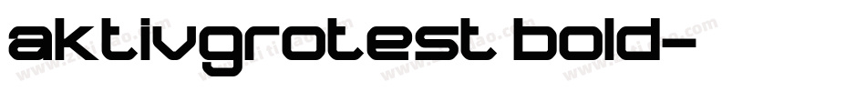 aktivgrotest bold字体转换